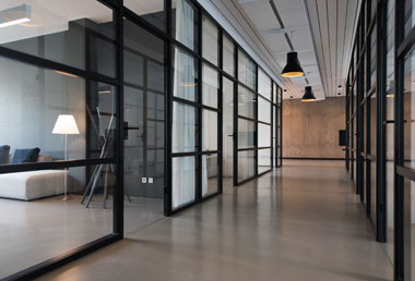 Ścianki szklane loftowe